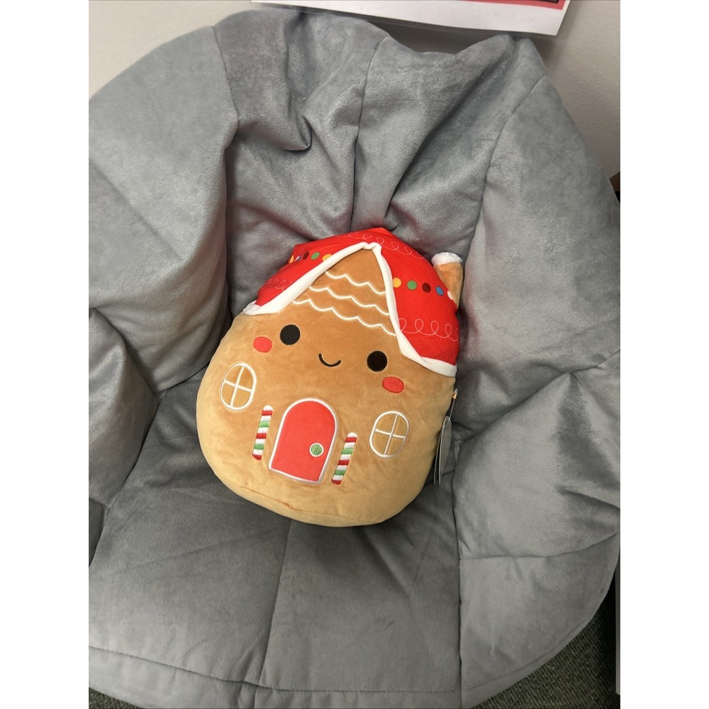 Squishmallows Casa the Gingerbread House 11" Christmas Holiday Plush NEW